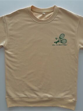 Apres Tennis Club Light Peach Sweatshirt - Women’s S